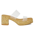 Cairo Vinyl Cork Heel Slide