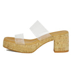 Cairo Vinyl Cork Heel Slide