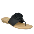 Nara Elastic Flower Flat Sandal