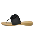 Nara Elastic Flower Flat Sandal