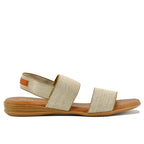 Nigella Linen Flat Sandal