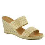 Nolita Raffia Wedge Slide