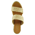 Nolita Raffia Wedge Slide