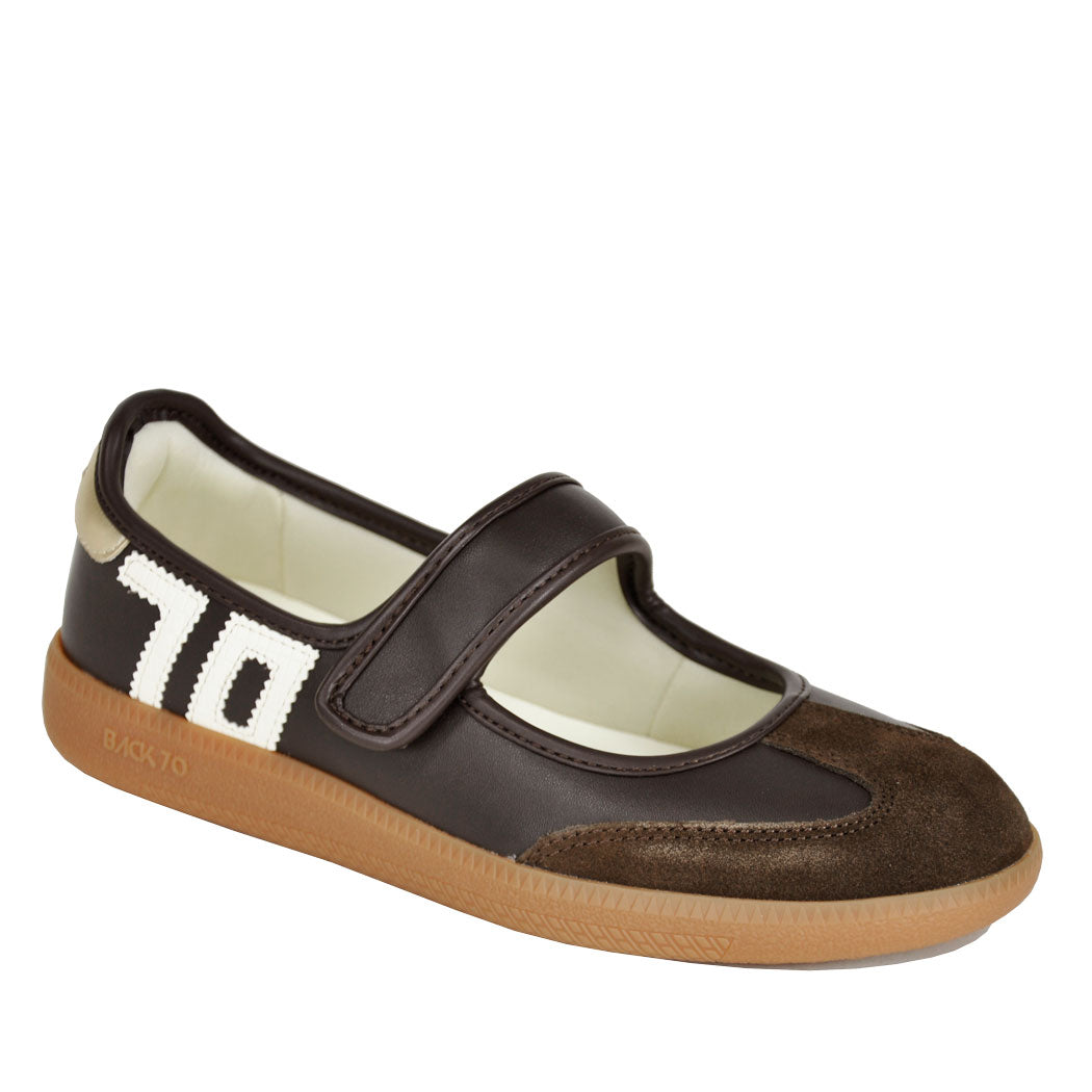 Aya-214 Coffee Milk Maryjane Flat