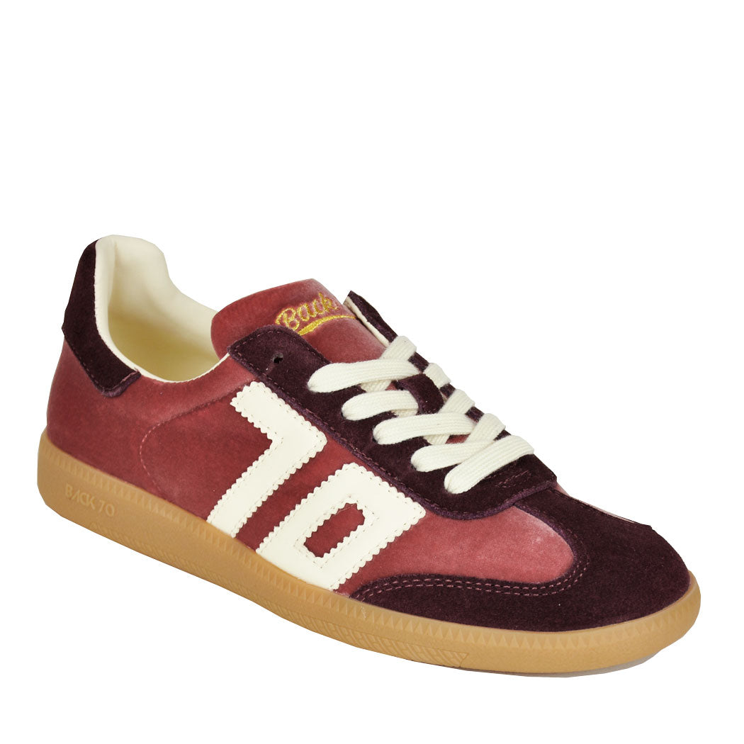 Cloud-518 Velvet Wine Butter Sneaker