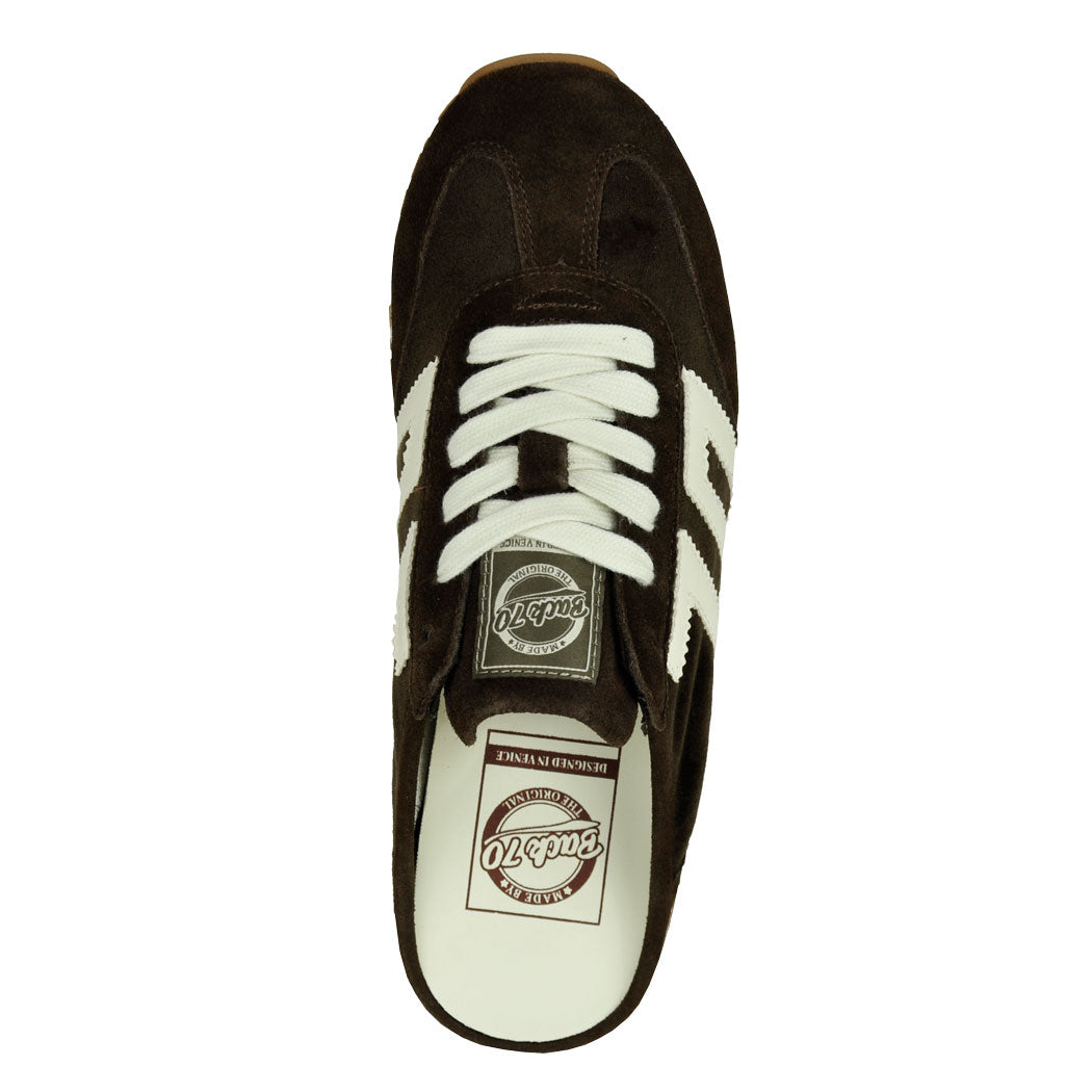 Venice-208 Velvet Coffee Sneaker Mule