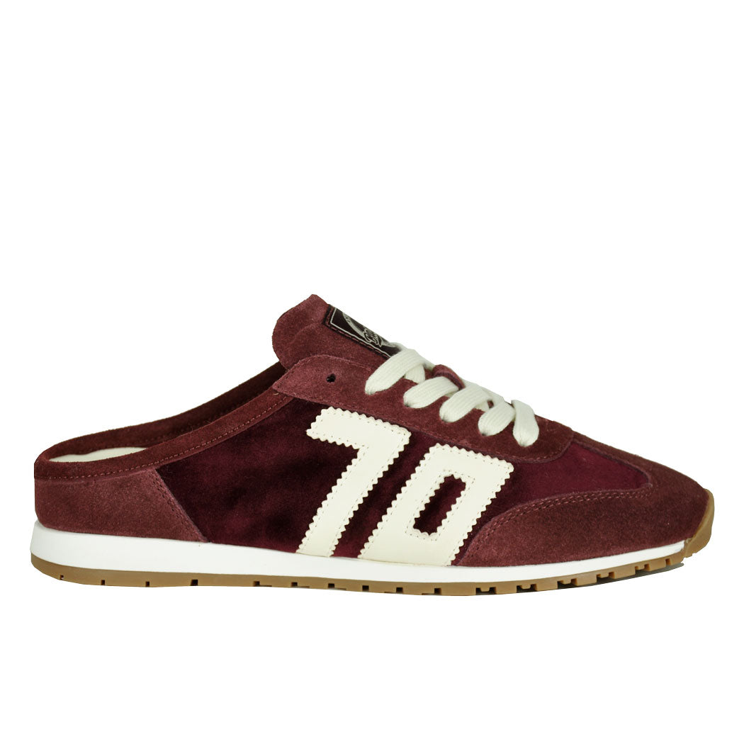 Venice-509 Velvet Wine Mule Sneaker