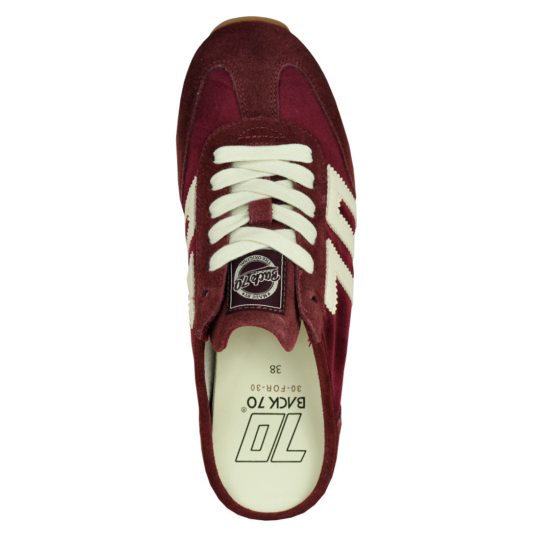 Venice-509 Velvet Wine Mule Sneaker