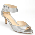 Berlin Metallic Kitten Heel Sandal