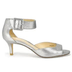 Berlin Metallic Kitten Heel Sandal