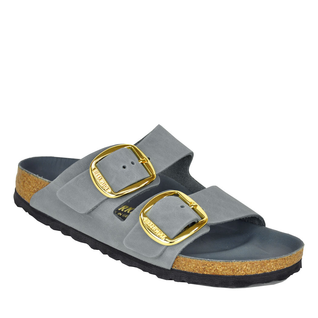 Arizona-1032071N Basalt Gray Oiled Leather Slide