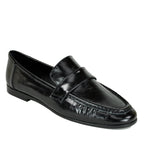 Arrow Crinkled Patent Leather Loafer