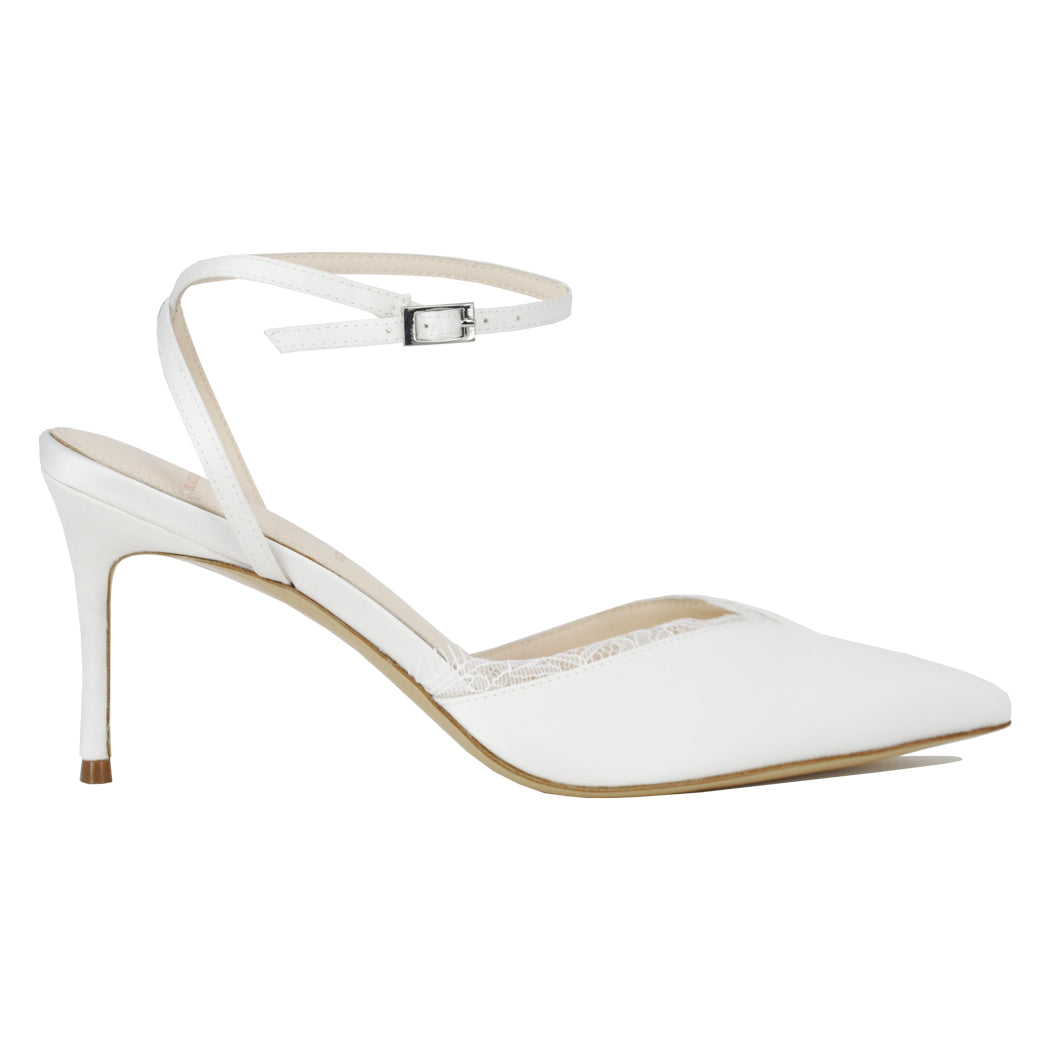 Lace80 Satin Lace Ankle Strap – Footnotes
