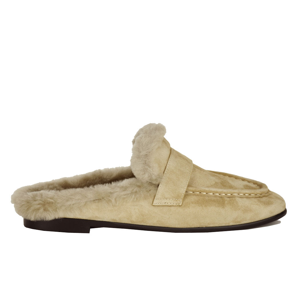 Theo Suede Fur Mule