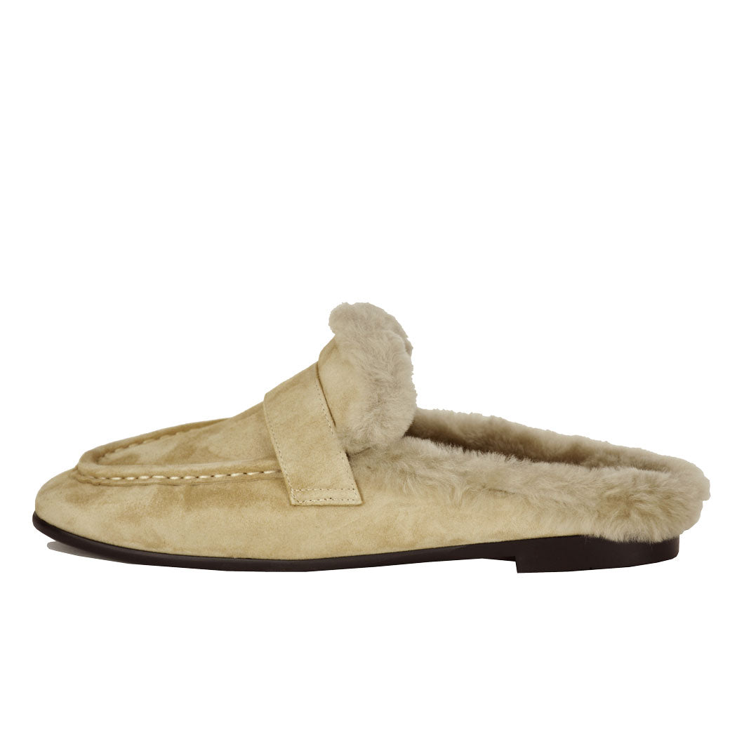 Theo Suede Fur Mule