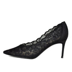 Zea-80 Lace Mesh Heel Pump