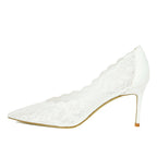 Zea-80 Lace Mesh Heel Pump