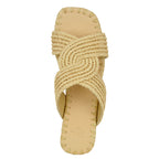 Prado Raffia Flat Slide