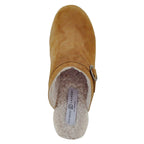 Carlie Suede Wood Fur Clog