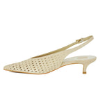 Alenna Perforated Closed Heel Slingback