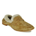 Cloey-Plush Suede Fur Closed Flat