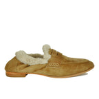 Cloey-Plush Suede Fur Closed Flat