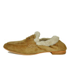 Cloey-Plush Suede Fur Closed Flat