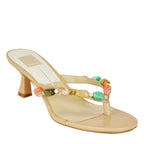 Daksie Jeweled Thong Heel