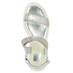 Debra Metallic Leather Wedge Sandal