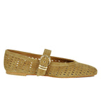Mikel Perforated Suede Ballet Flat