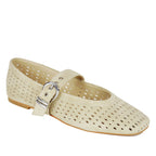 Mikel Perforated Suede Ballet Flat