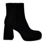 Ulyses Suede Platform Heel Bootie