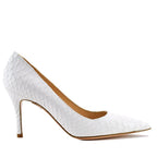 Emma Snake Mid Heel Pump