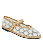 Pierre-Sunflower Mesh Mary Jane Flat