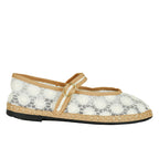 Pierre-Sunflower Mesh Mary Jane Flat