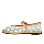 Pierre-Sunflower Mesh Mary Jane Flat