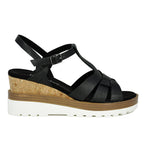 Carly Leather Wedge Sandal