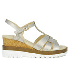 Carly Leather Wedge Sandal