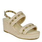 Cici Double Banded Stud Wedge