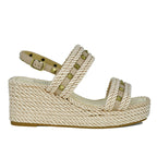 Cici Double Banded Stud Wedge