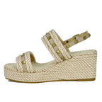 Cici Double Banded Stud Wedge