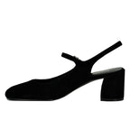 Clare Suede Block Heel Slingback