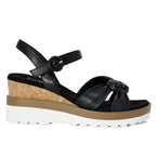 Clew Leather Knot Wedge Sandal