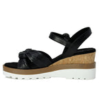 Clew Leather Knot Wedge Sandal