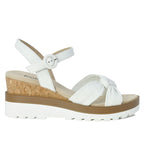 Clew Leather Knot Wedge Sandal