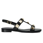 Erith Leather Studded Flat Sandal