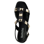 Erith Leather Studded Flat Sandal