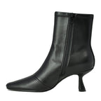 Gabris Stretch Leather Heel Bootie