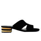 Horus Suede Low Heel Slide