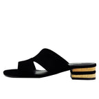 Horus Suede Low Heel Slide